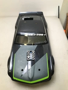 HPI Racing Sprint 2 Sport 1969 Ford Mustang SRX RC Karosserie schwarz grün gebraucht - Bild 1 von 6