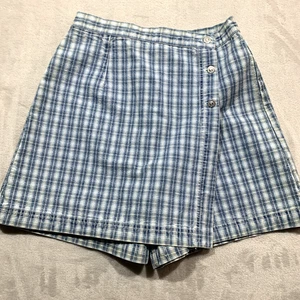Relay Damen Skorts Größe 10 kariert Denim - Bild 1 von 12