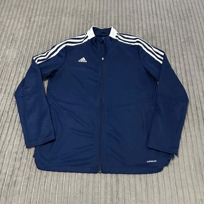 Chaqueta deportiva Adidas Prime verde para mujer XL azul marino cremallera completa entrenamiento deportivo Foto 1 de 4