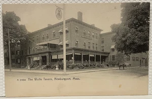 AK The Wolfe Tavern, Newburyport, Ma 1905 Pferdebuggy - Bild 1 von 2