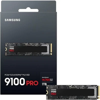Samsung 9100 PRO 1TB NVMe SSD - PCIe 5.0 - M.2 2280 - MZ-VAP1T0 - Immagine 1 di 4