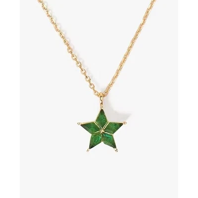 Copied - Kate Spade New York Cosmos Cubic Zirconia Star Green Pendant Necklace - Image 1 of 2
