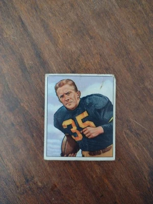 1950 Bowman #19 Joe Geri Rookie Pittsburgh Steelers FAIR Item C - Image 1 of 2