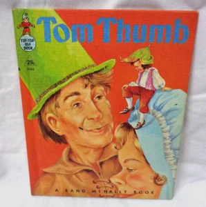 Vtg TOM THUMB 8684 ~ Lucille Wallace ~ 1959 Rand McNally Tip-Top Elf HC - Imagen 1 de 3