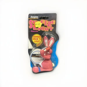 Vintage Energizer Bunny Squeeze Light 1995 Sealed On Card - Bild 1 von 3