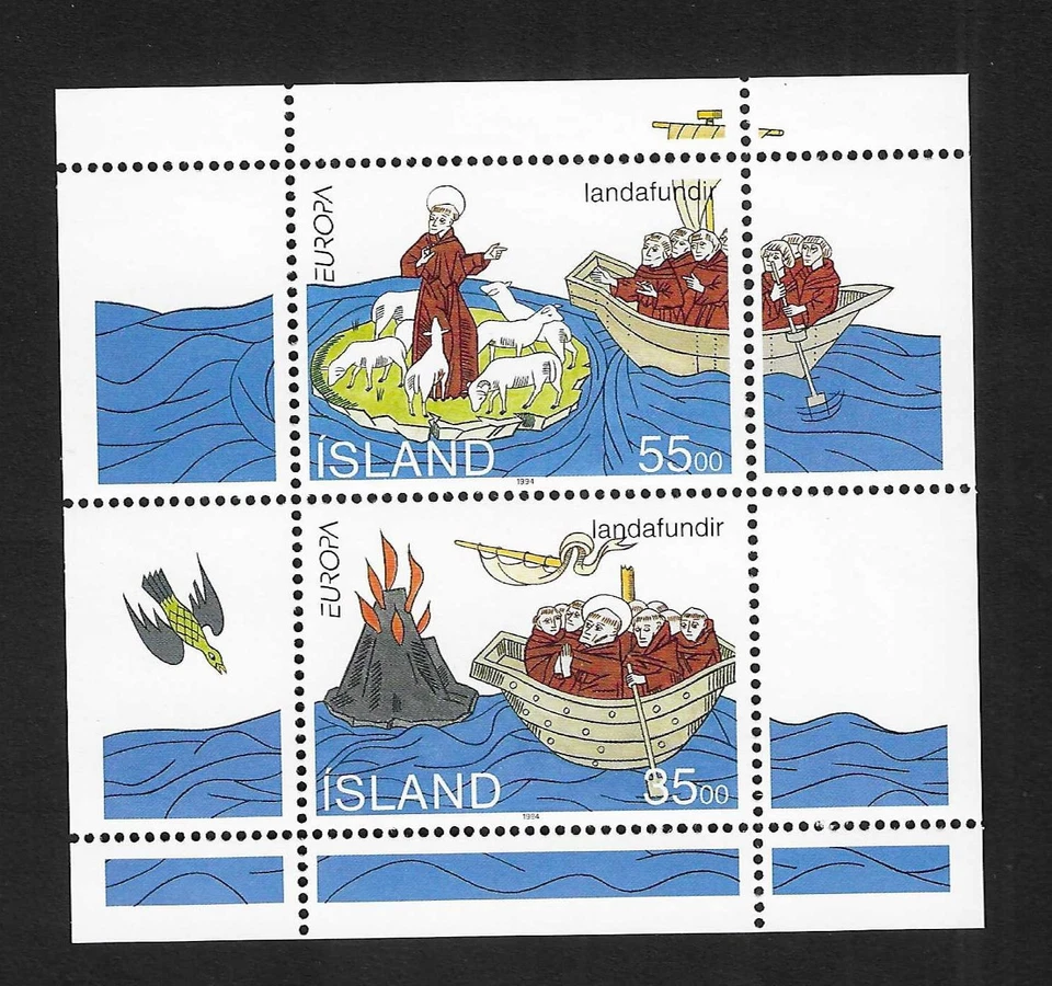 ИСЛАНДИЯ 1994 SC # 781A MNH СУВЕНИРНЫЙ ЛИСТ - Изображение 1 из 1