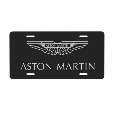 Aston Martin 12 x 6 pulgadas cubierta de matrícula delantera de coche accesorios exteriores Foto 1 de 4
