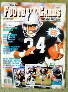 Bo Jackson football card magazine with insert cards Oakland Raiders 1990