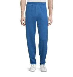 Athletic Works Mens Sweatpants Fleece Elastic Waist Blue Size 3XL (48-50) - Picture 1 of 9