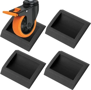Bed Stoppers Furniture Stopper, 4 Pack Wheel Stoppers Furniture Caster Cups -... - Picture 1 of 3