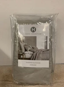 Hotel Collection Interlaticce Standard Pillow Sham Gray ๐ซ - Picture 1 of 2