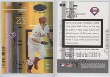 2005 Leaf Certified Materials Mirror Gold /25 Jim Thome #70 HOF