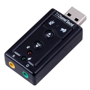 Sound Card scheda audio virtuale sonora USB esterna 7.1ch microfono cuffie 3,5mm - Photo 1/1