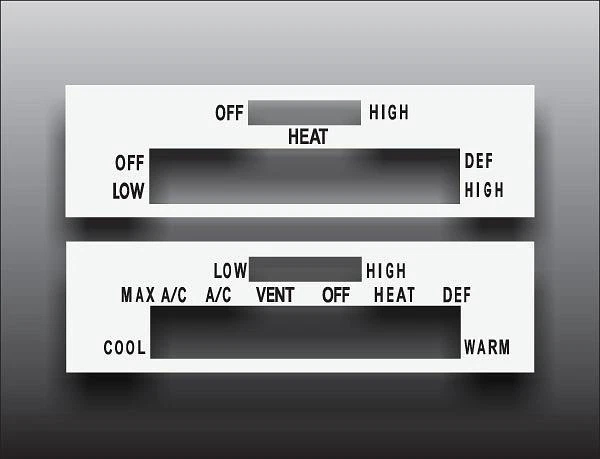 Interruptor de control de calefacción blanco superpuesto para Dodge Charger 1971-1974 carrocería B  Foto 1 de 1