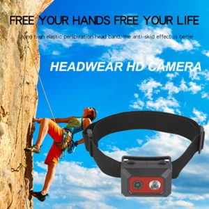 F18 Head-mounted Camera HD 1080P Night Vision Traveling Micro Camera Camcorder - Picture 1 of 12