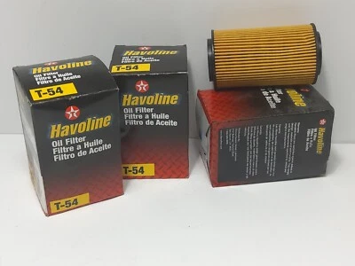 LOTE DE 3 FILTROS DE ACEITE HAVOLINE T-54 (NOS) Foto 1 de 4