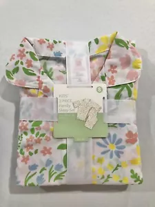 Kid's Mommy & Me Matching Family Pajama Sleep Set Girls White Floral 2 Piece Set - Picture 1 of 10