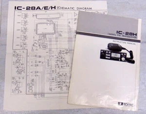Icom IC-28H 2M VHF Band Ham Transceiver ORIGINAL PRINTED Manual NOT a Copy - Picture 1 of 1