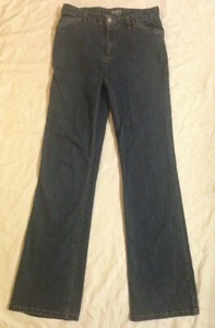 J.Jill Jeans Women's Size 2 Stretch 5 Pocket Zip Embroidered Back Pockets Dark - Picture 1 of 9