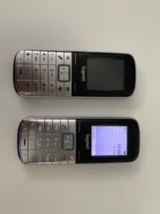 TWO DECT CORDLESS SIEMENS GIGASETS ONE WORKS FULL BASE CHARGING OTHER NO - Picture 1 of 2