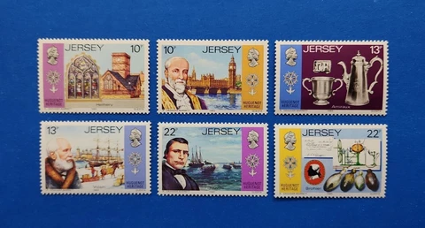 Jersey Stamps, Scott 366-371 Complete Set MNH Cover