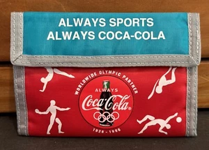 Coca Cola Wallet NOS 1996 Centennial Atlanta Olympics Always Sports Hook & Loop - Picture 1 of 13