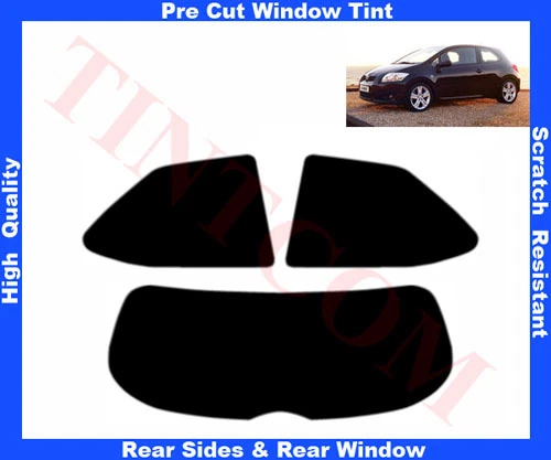 Film Solaire Teinté Prédécoupé Toyota Auris 3P 2006-2010 Vitres Arrière&Lunette - Imagen 1 de 1