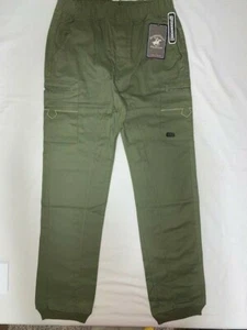  NWT Beverly Hills Polo Club Stretch Elastic Waist Pants Boys Sz 14/16 Lg Green - Picture 1 of 7