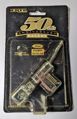 New Holland 50th Anniversary Hay Baler, 1:64, New on card - Image 1 of 3