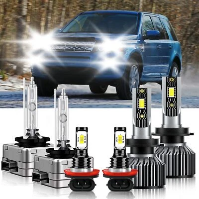 Kit de faros antiniebla LED combo 6500K blanco para Land Rover LR2 2008-2009 Foto 1 de 4