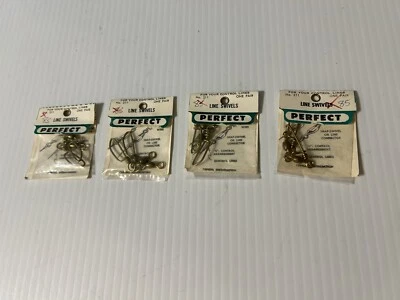 4 NEW IN PACKAGE PERFECT LINE SWIVELS NO 211 U/C MODEL AIRPLANES, GREEN PACKAGES - Image 1 of 4