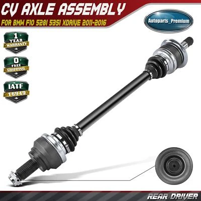 Conjunto de eixo traseiro esquerdo CV para BMW F10 528i 535i xDrive 2011-2016 L4 2.0L 3.0L - Imagem 1 de 4