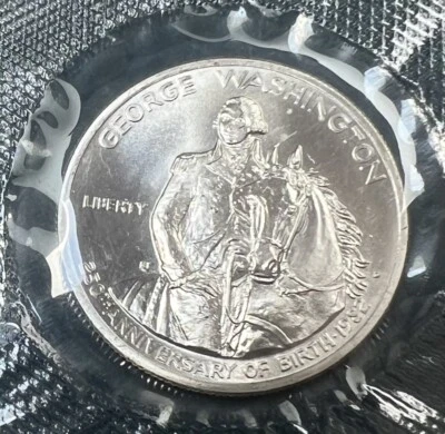 1982 United States Silver George Washington 50 Cent UNC Blue Mint Set 90% Silver - Image 1 of 4