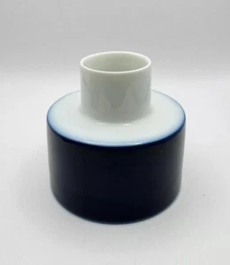 MCM Germany Porcelain Blue Vase Lorenz Hutschenreuther Selb Cobalt Blue White - Picture 1 of 7