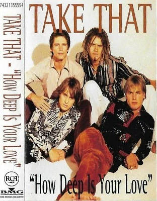 TAKE THAT HOW DEEP IS YOUR LOVE CASSETTE SINGLE BEE GEES COVER EUROPOP VOCAL - Image 1 of 4