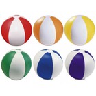 6 x Inflatable Blowup Colour Panel Beach Balls Holiday Party Swimming Garden Toy
