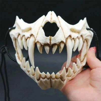 Halloween Demon Mask Werewolf Skull Mask Costumes Anime Cosplay Mask Horror Prop - Image 1 of 4