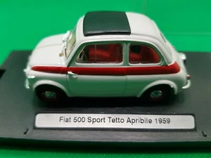 Brumm - 1/43 - FIAT - 500 - SPORT TETTO APRIBILE 1959 -in- Box - trasparente- - Foto 1 di 4