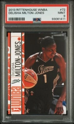 2013 Rittenhouse WNBA Delisha Milton-Jones PSA 9 Florida Gators Old Dominion - Image 1 of 2