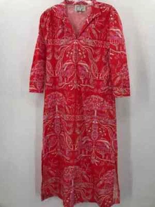 Pre-Owned House of MBR Red Size 0 Shift Maxi Long Sleeve Dress - Picture 1 of 3