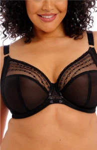 ELOMI MATILDA FULL FIGURE UNDERWIRE PLUNGE BRA EL8900 DISCO KISS SIZE 36H - Picture 1 of 6