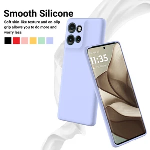 For Motorola Moto Edge 50 Neo, Soft Liquid Silicone Skin Touch Feel Case Cover - Zdjęcie 1 z 49