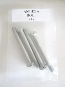 AN4H23A Hex Bolt 1/4-28 x 2-13/32" Drilled Head Steel - Lot of 4 - Picture 1 of 4