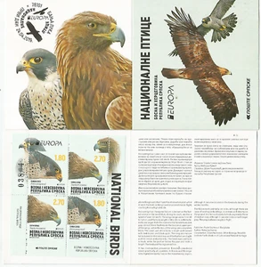 Bosnia (Sbrska) Europa 2019 cuadernos de sellos especies de aves autóctonas nuevos - Imagen 1 de 1