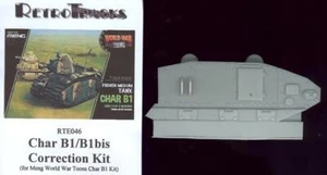 RetroKits Models CHAR B1 B1bis CORRECTION Conversion Kit Meng World War Toons - Bild 1 von 1