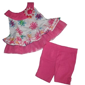 Little Lass Baby Infant Girl's Floral Shirt & Capri Set (Newborn) NWT - Picture 1 of 4