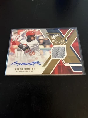 2009 SPx - Game Jersey Autographs Brian Barton #GJA-BA (AU, MEM) - Image 1 of 2