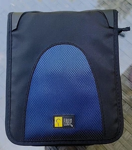 Case Logic Portable CD Travel Holder DCD Blue & Black Vintage Zippered - Picture 1 of 4