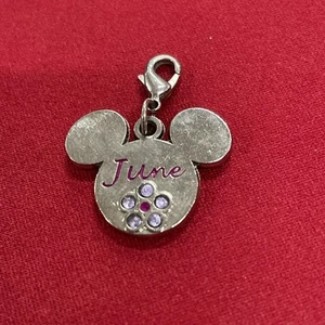 Disney Mickey Mouse "Junio" Piedra de Nacimiento Flor Cuelga Dije - Imagen 1 de 3