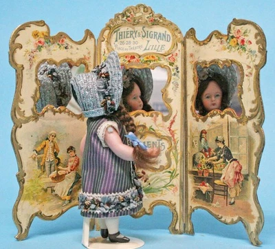 Jean Nordquist's French Repro 3 Panel Screen Kit for dollhouse and small dolls - Image 1 of 4